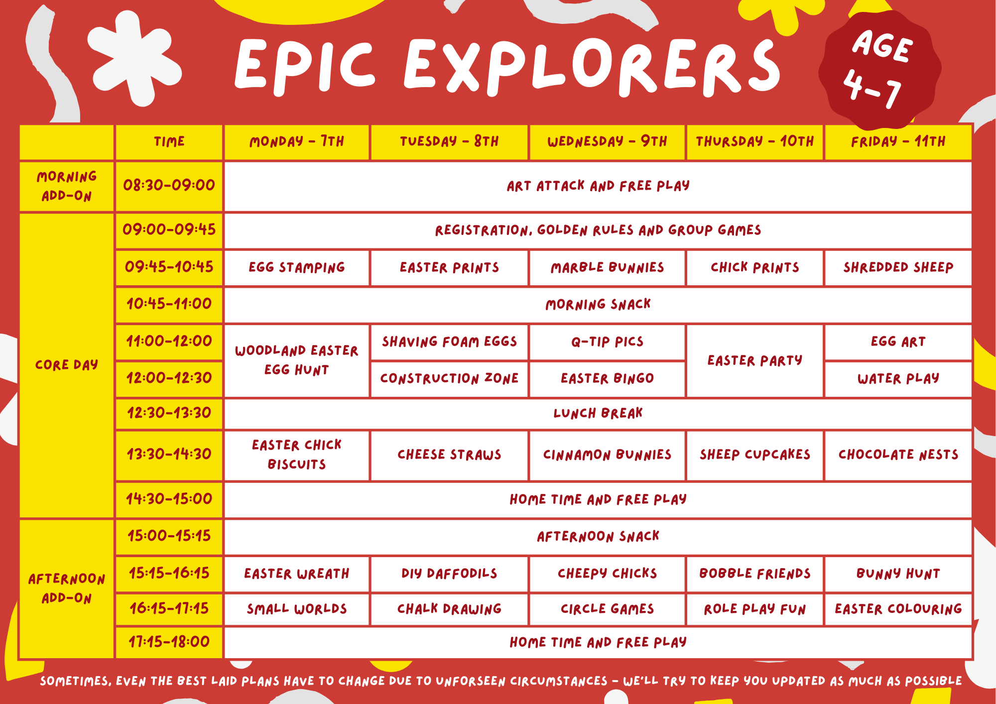 Epic Explorers - Week 1 7th-11th April