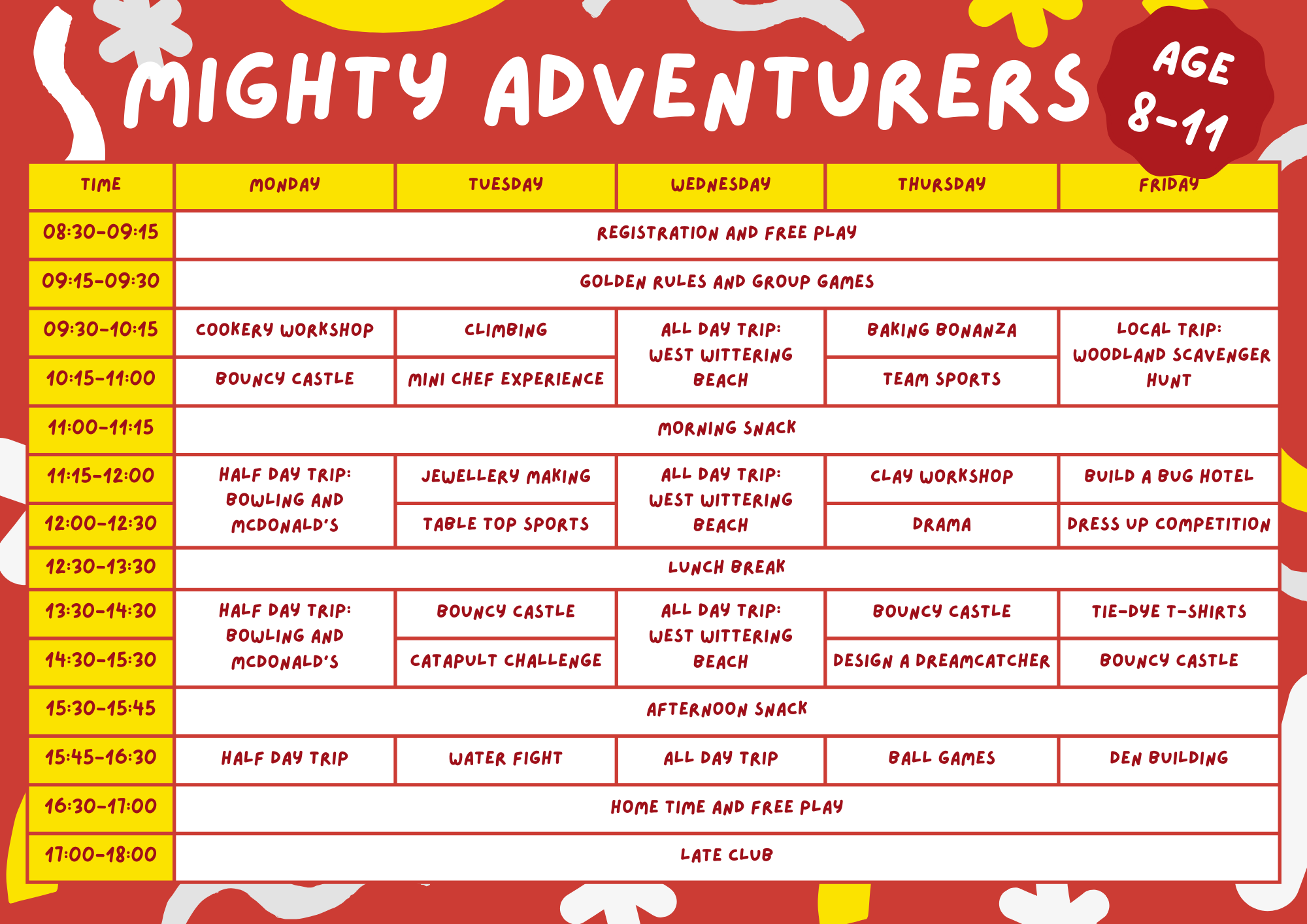 Mighty Adventurers Sample Programme (1)